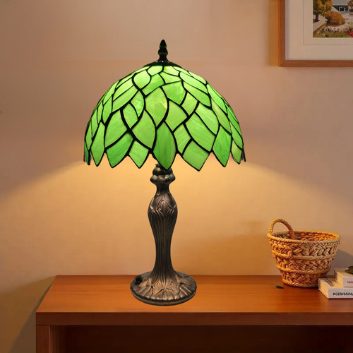 Green stained glass tiffany - glass,