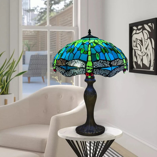 Tiffany green dragonfly - tiffany,