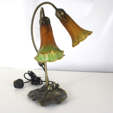 2 Light Lily Lamp Stained