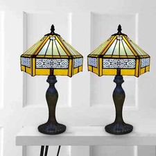 Pair of 2 Tiffany Style 10Inch