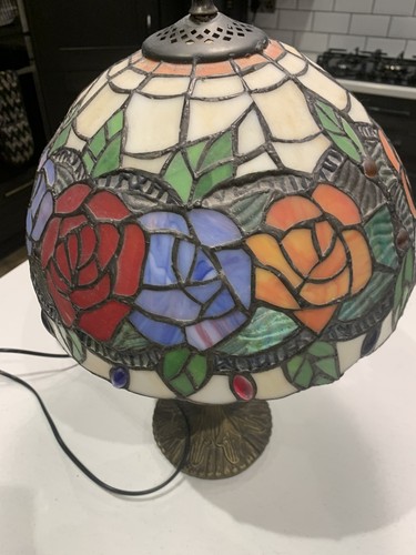 Heavy tiffany style lamp - tiffany,