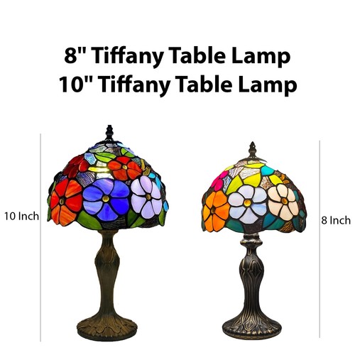 Tiffany style table - lamp, 8"